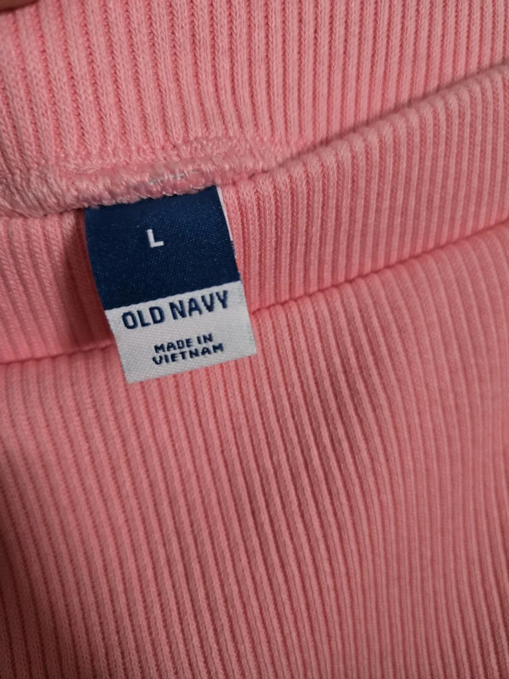 Old Navy Pink Ribbed Maxi Skirt with Side Slit